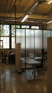 Custom Made Divider Wall With Translucent Panels