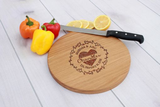 Custom Made Personalized Cutting Board, Engraved Cutting Board, Custom Wedding Gift – Cbr-Wo-Chandler