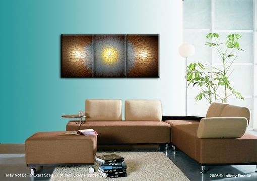 Custom Made Abstract Painting, Textured Paintings, Silver Gold Bronze, Original Acrylic Painting