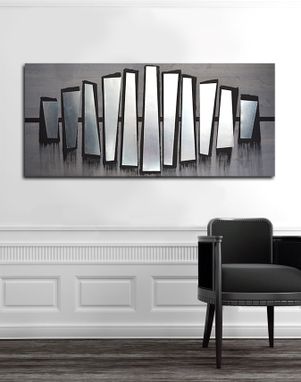 Custom Made Fierce Parallel 48x24 - Wood Wall Art, Metal Wall Art, Modern Wall Art, Wall Decor, Abstract Art