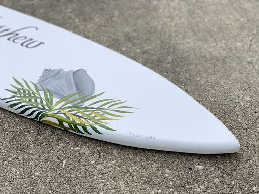 Custom Made Tropical Wedding Decor. Beach Wedding Sign Surfboard. Gift For Couple Christmas