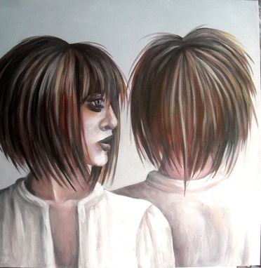 Custom Made Separation-Acrylic On Canvas Portrait Of Women