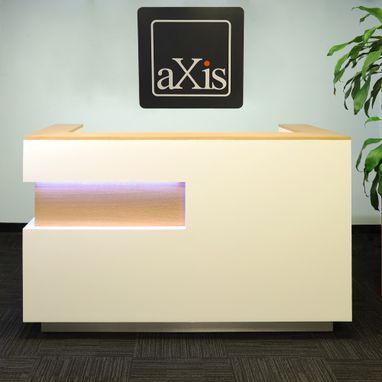 Custom Made Modern Custom Reception Desk - Manhattan U-Shape Desk