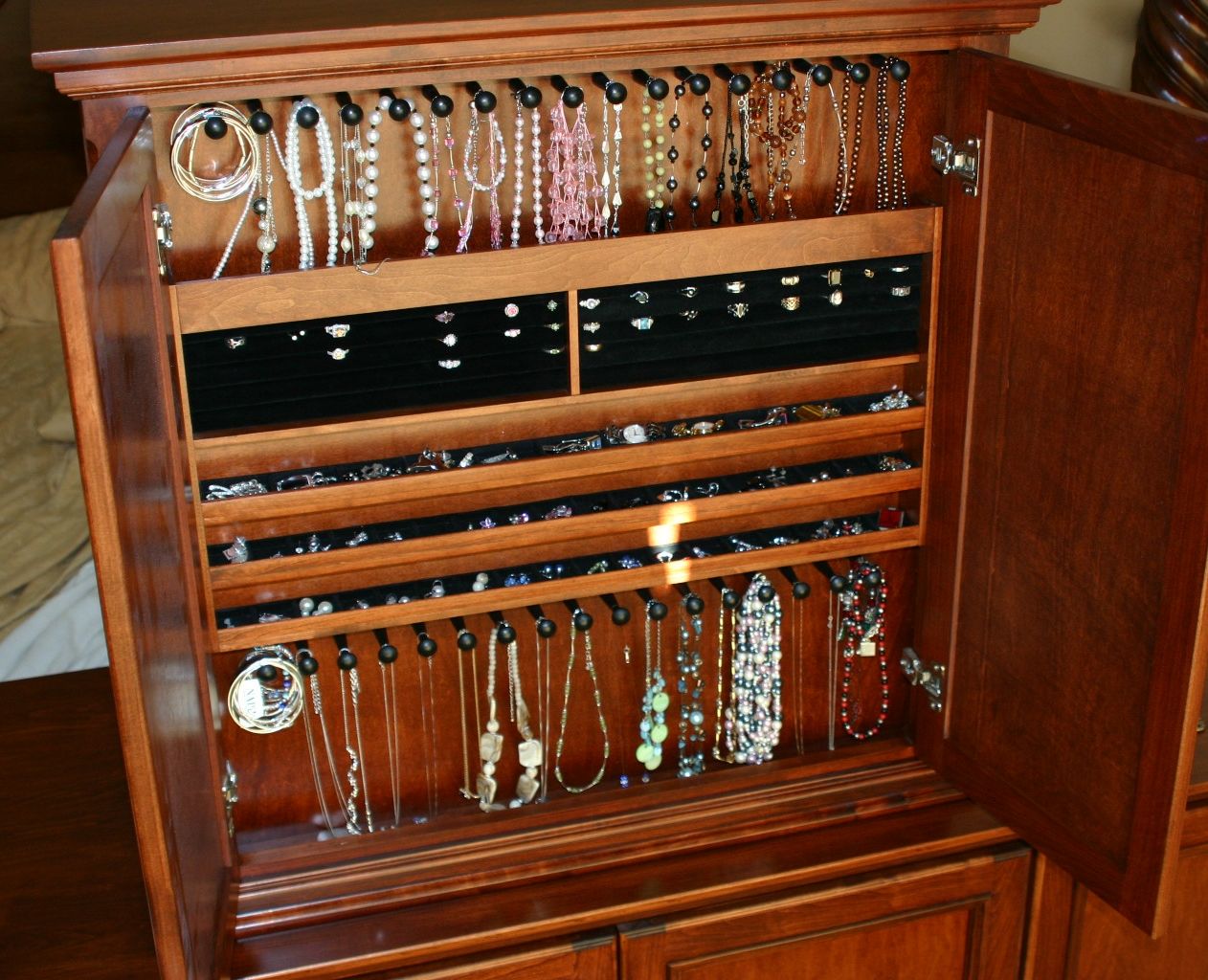 Custom Made Tv Lift/Jewelery Cabinet by Carolina Wood Designs ...