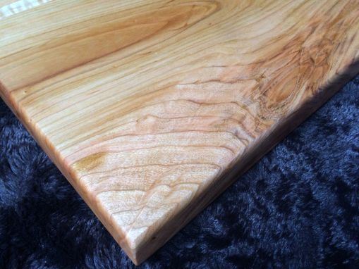Custom Made Cherry Butcher Block With Tiger Maple Accent