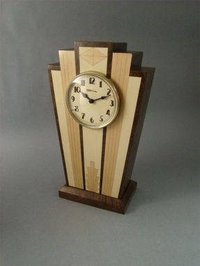 Custom Made Art Deco Mantle Clock  Mc 40 With Free Shipping.