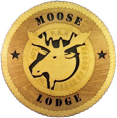 Custom Made Moose Lodge Wall Tribute, Moose Lodge Hand Made Gift