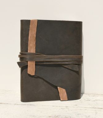 Custom Made Leather Bound Handmade Travel Watercolor Art Journal Notebook