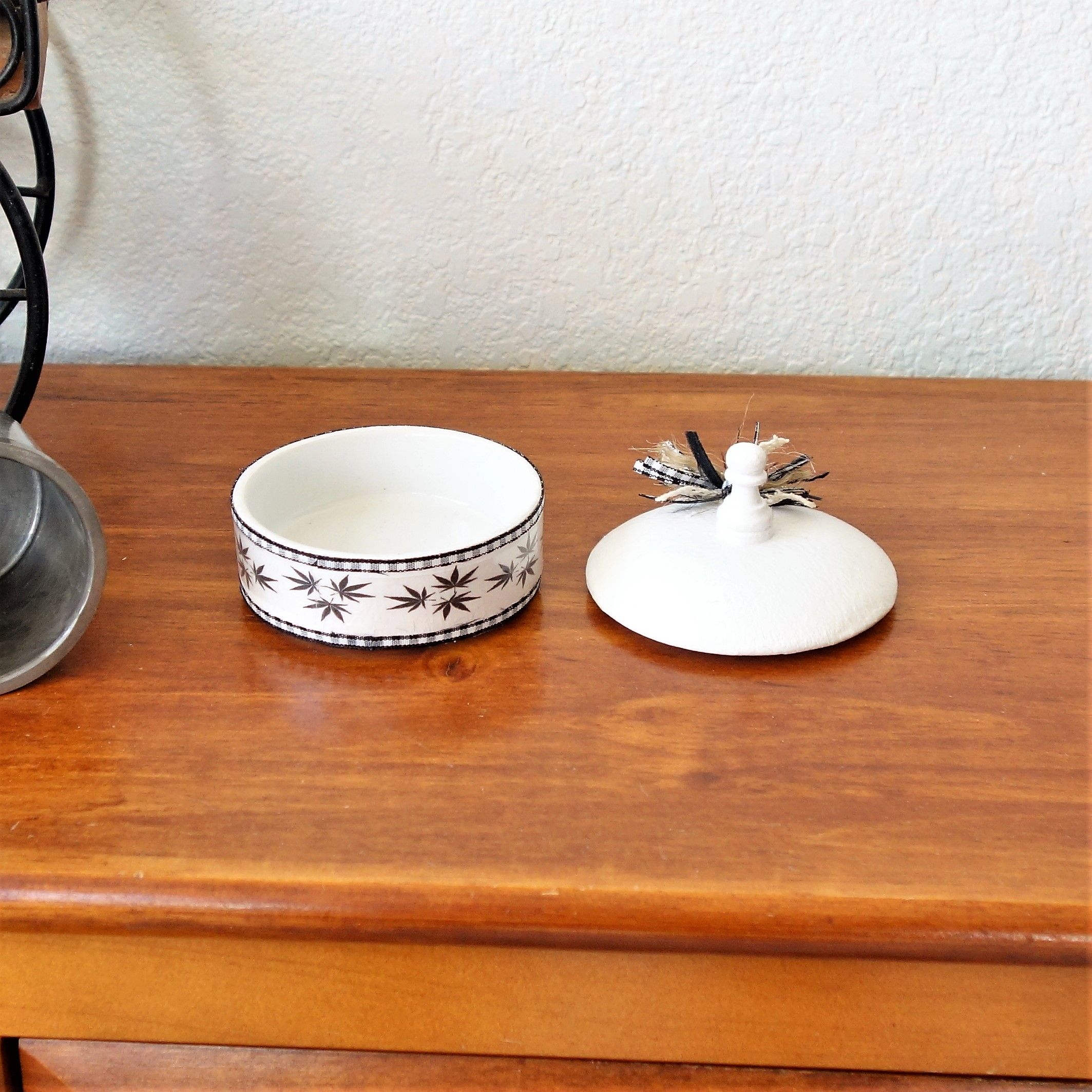 Custom Made Cat Treat Jar Catnip Jar by Crafty Hobbit Rehab & Design