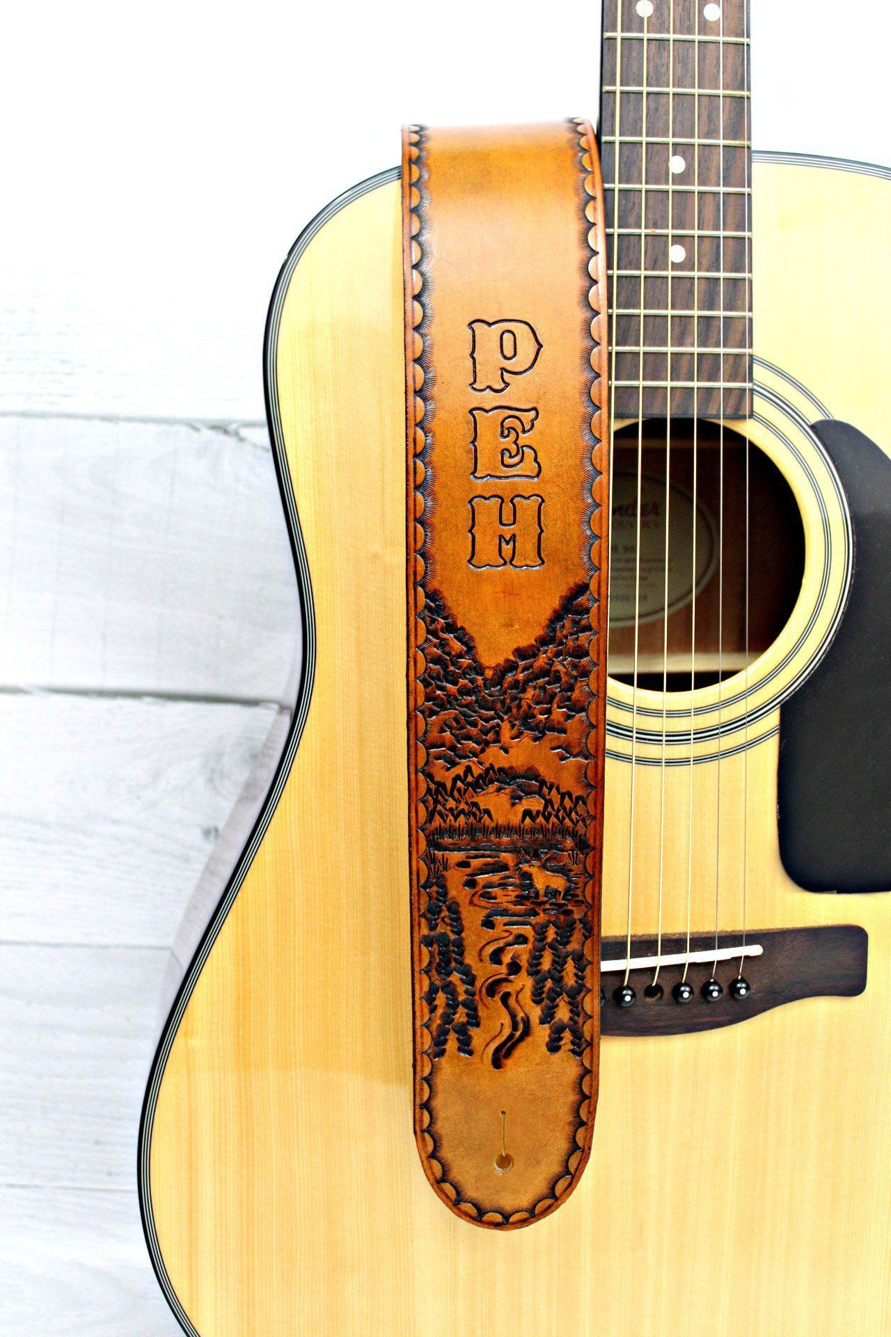 Custom Leather Guitar Strap