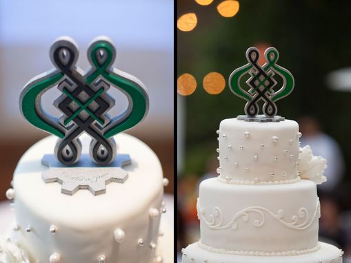 Custom Made C & J Wedding Cake Topper