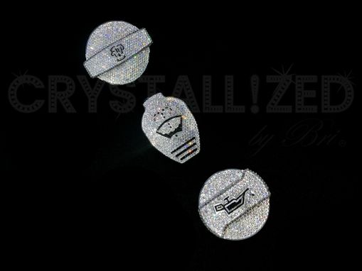 Custom Made Engine Caps Crystallized Car Bling Genuine European Crystals Bedazzled