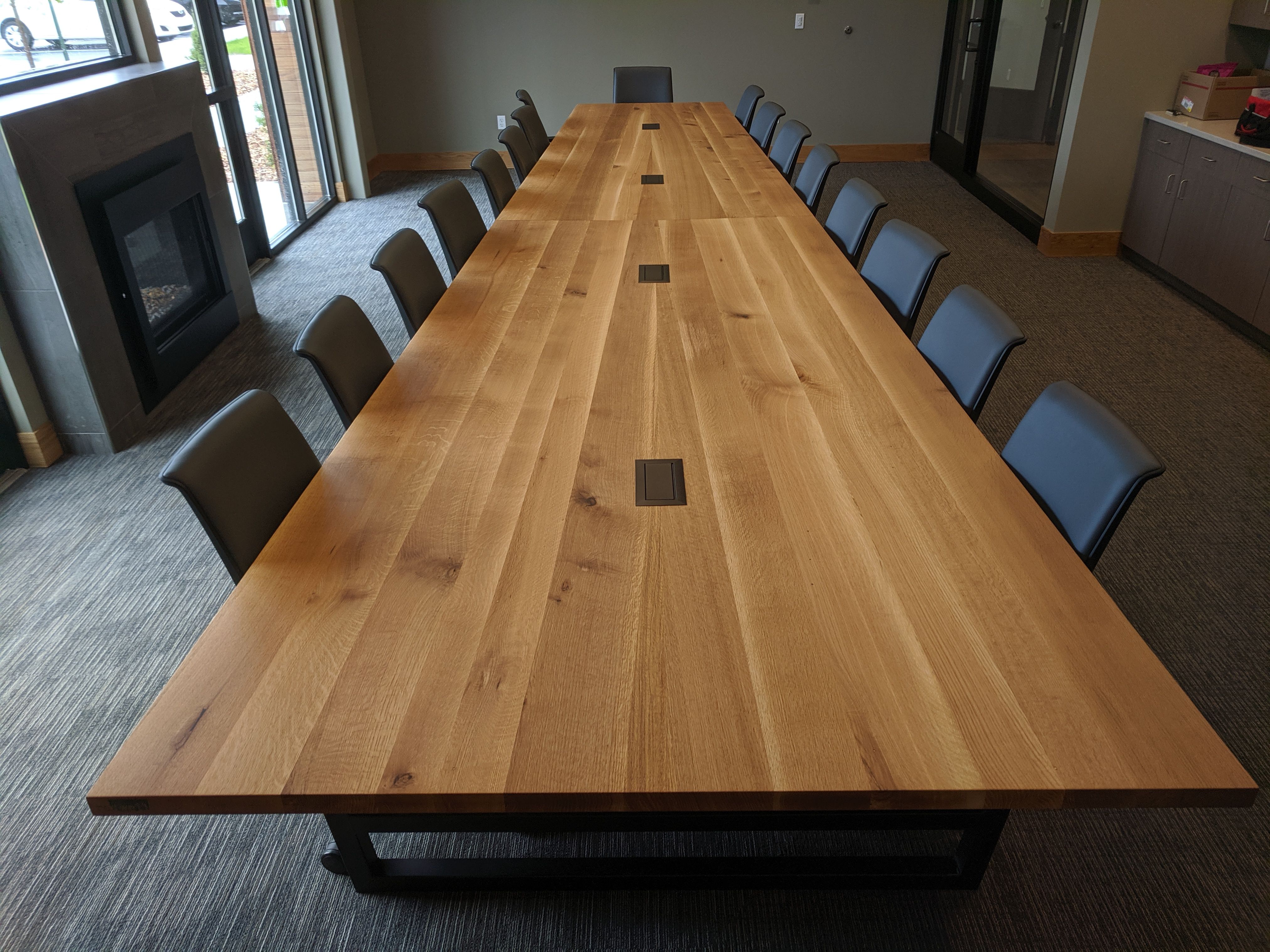 Hand Crafted Quarter Sawn White Oak Conference Table By Redwell Custommadecom