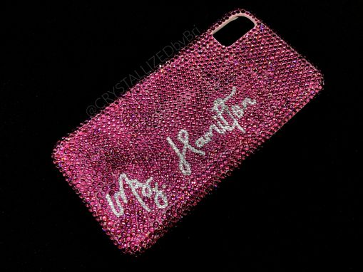 Custom Made Custom Initial Crystallized Iphone Case Any Cell Phone Bling Genuine European Crystals Bedazzled
