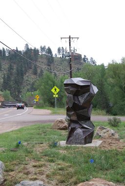 Custom Made Big Metal Head Sculpture