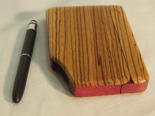 Custom Made Wood Wallet With Spacepen