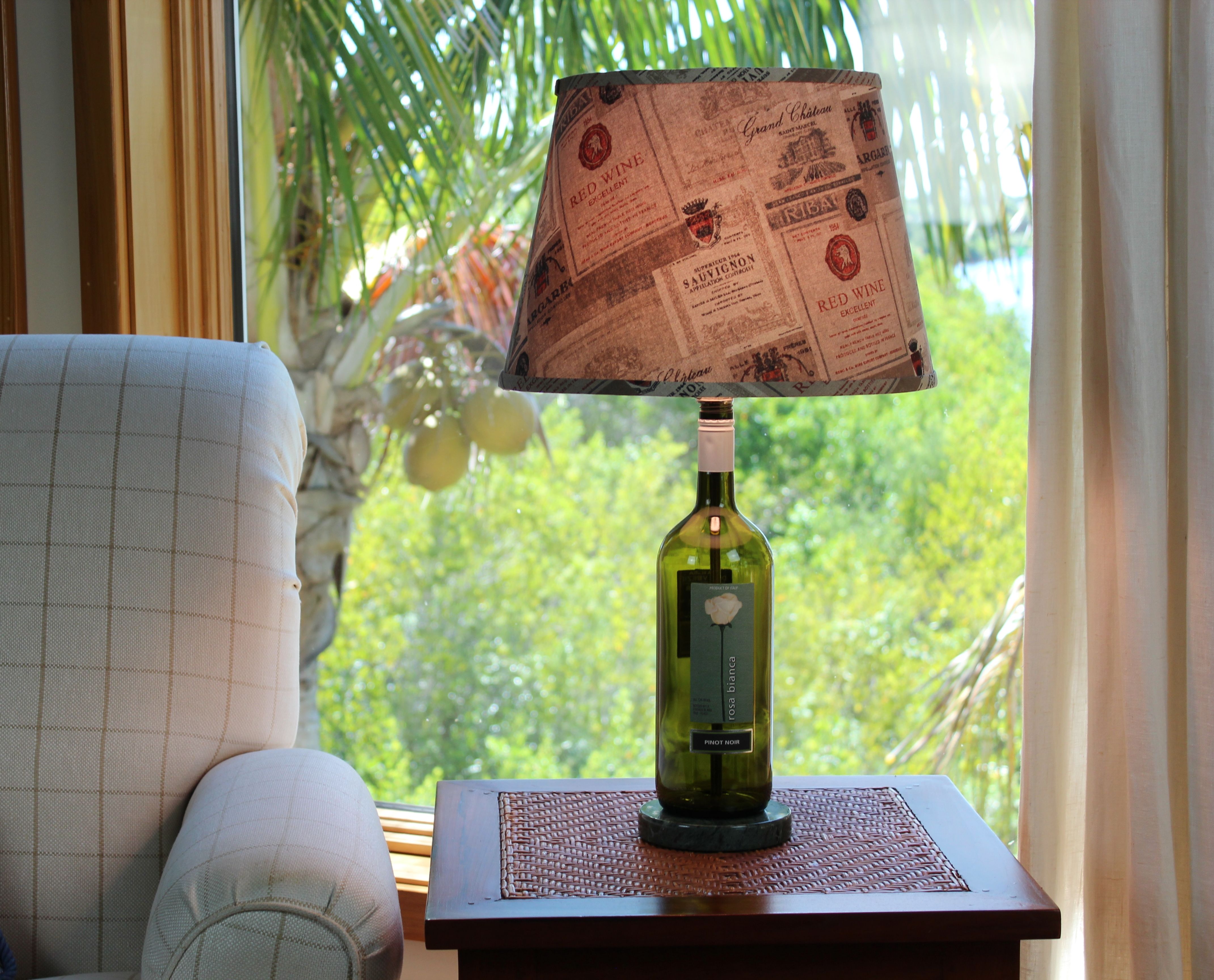 Buy Hand Crafted Wine Bottle Table Lamp Customer Bottle, made to