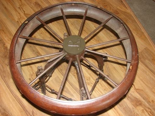 Custom Made Wagon Wheel Table