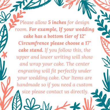 Custom Made Wedding Cake Stand, Rustic Wedding, Cake Stand, Cake Platter