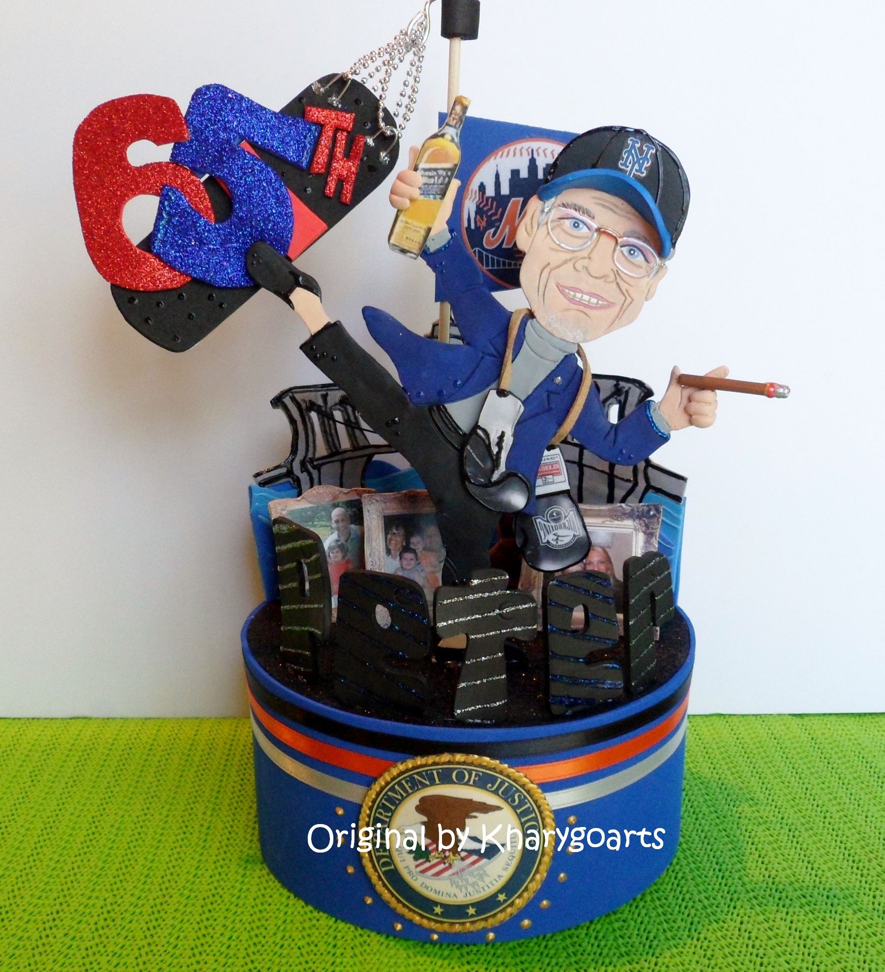 Hand Made Doctor Retirement Birthday Cake Topper by Hand Made Doctor Retirement Birthday Cake Topper by