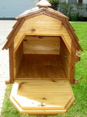 Custom Made Cedar Barnhouse Mailbox by Zanoni Woodworks | CustomMade.com