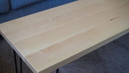 Custom Made Hard Maple Mid-Century Modern Coffee Table
