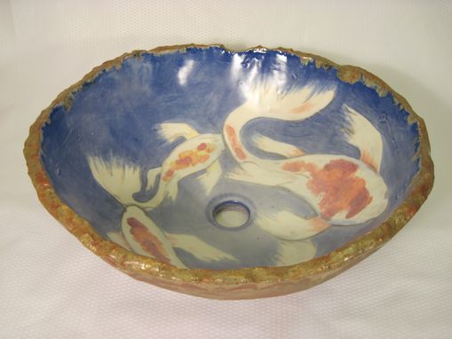 Custom Made Koi Fish Vessel Sink Bowl