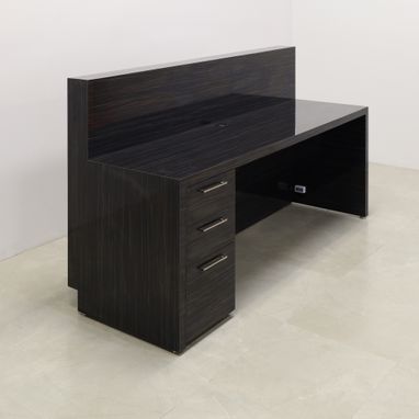 Custom Made Modern Reception And Retail Desk - Dallas Straight Desk