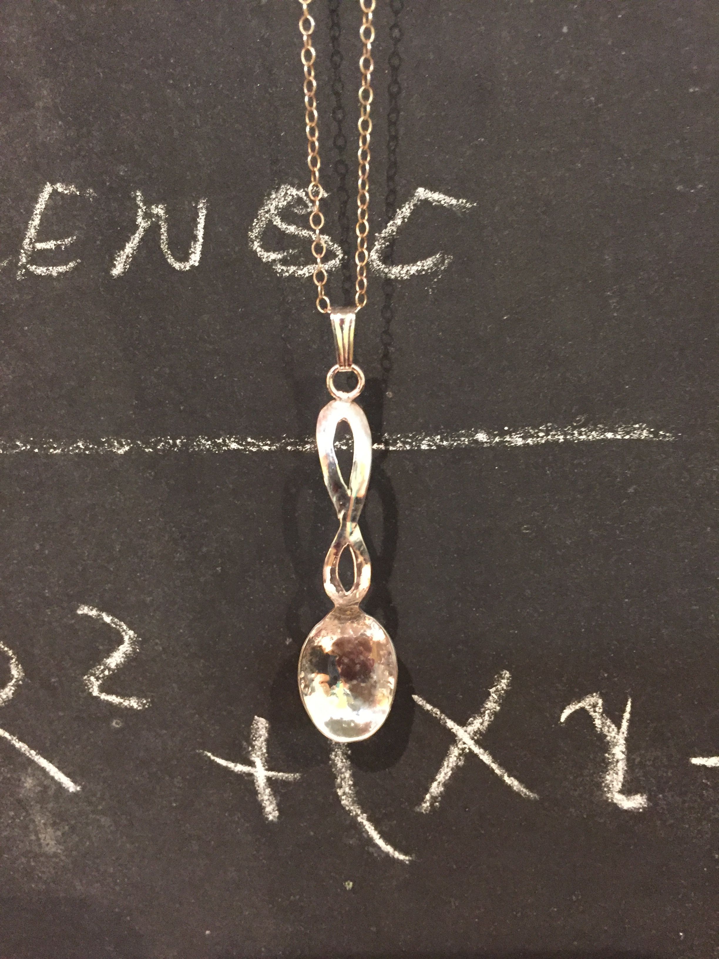 Buy Custom Infinity Spoon Pendant, made to order from Maria Varnalis Art Through Jewelry