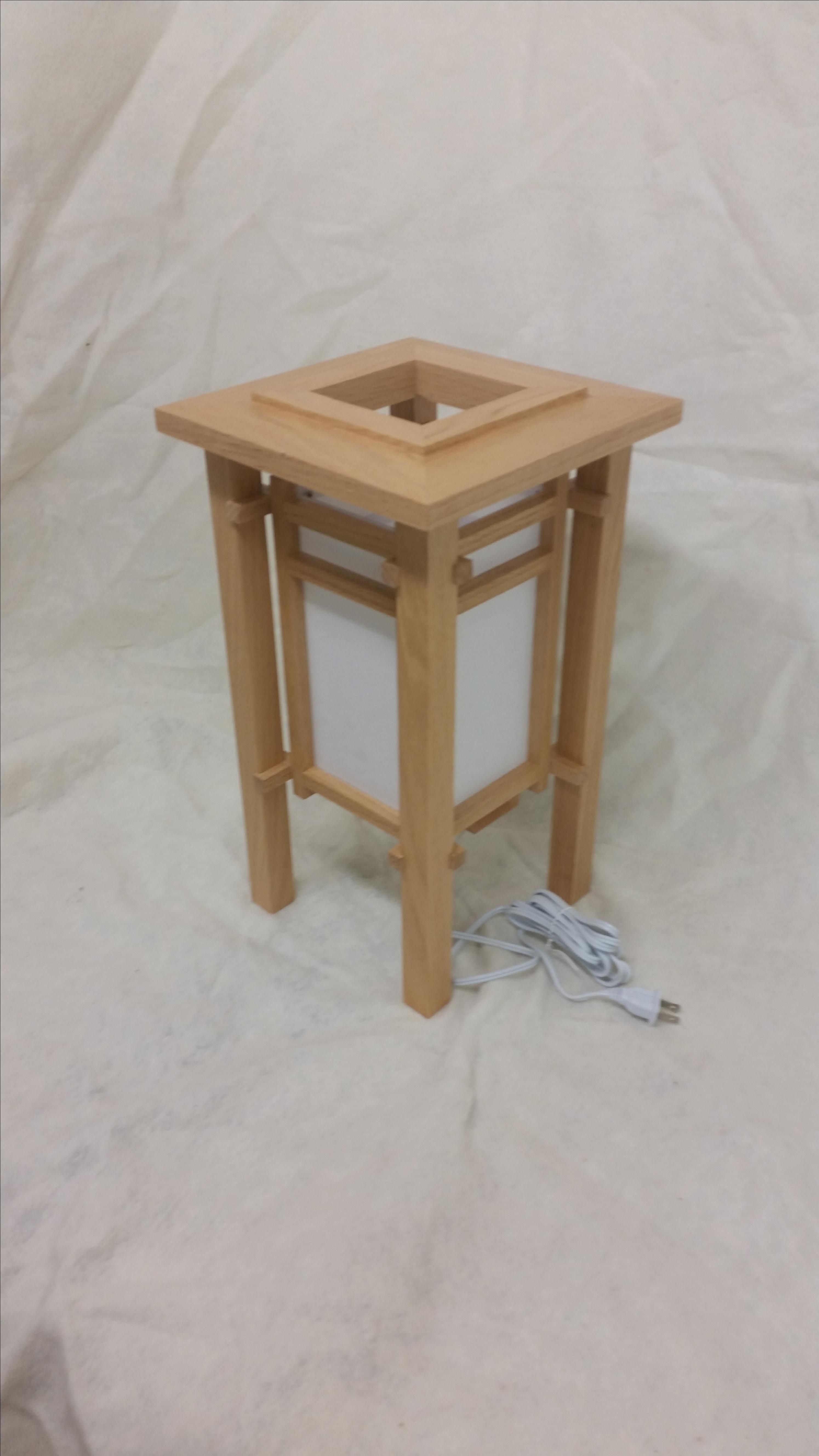Buy Custom Made Japanese Table Lantern, made to order from guydo wood fabrication