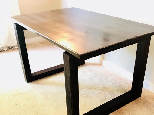 Custom Made Modern Open Loop Solid Wood Tables