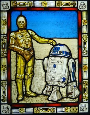 Custom Made Star Wars Stained Glass