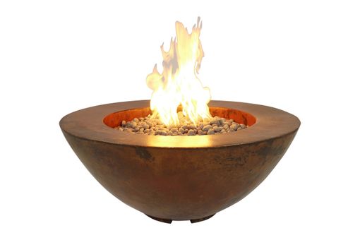 Custom Made Round Copper Fire Pit - Customizable By World Coppersmith
