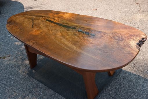 Custom Made Oak Feather Figure Coffee Table