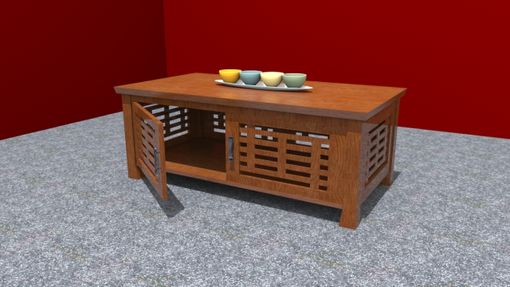 Custom Made Asian Inspired Coffee Table