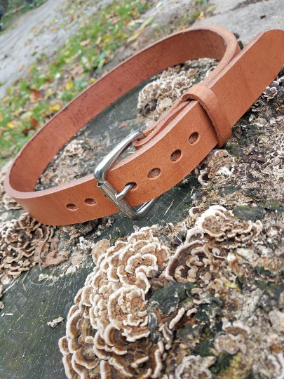 Buy Hand Crafted Simple Leather Heavy Leather Belt, made to order from ...
