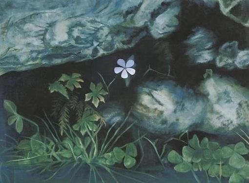 Custom Made Defying The Shadows (Floral) Oil Painting - Fine Art Print On Stretched Canvas