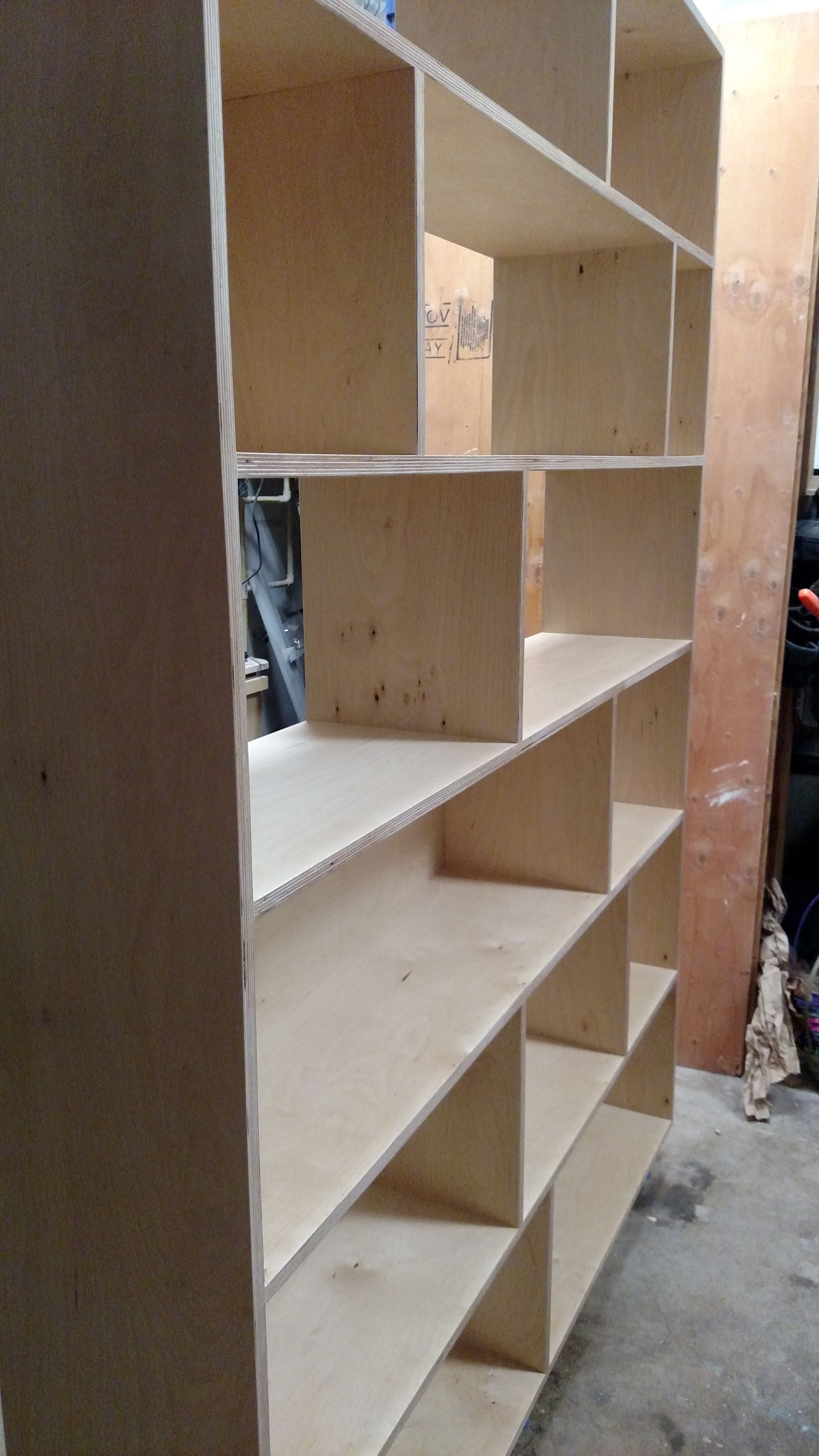 Custom Made Birch Bookshelf by fallen leaf woodworks