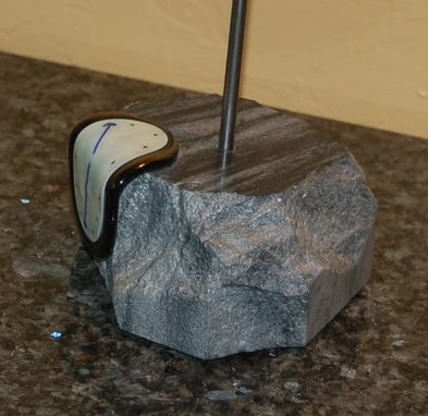 Custom Made "Borrowed Time" - Fused Glass & Stone Sculpture