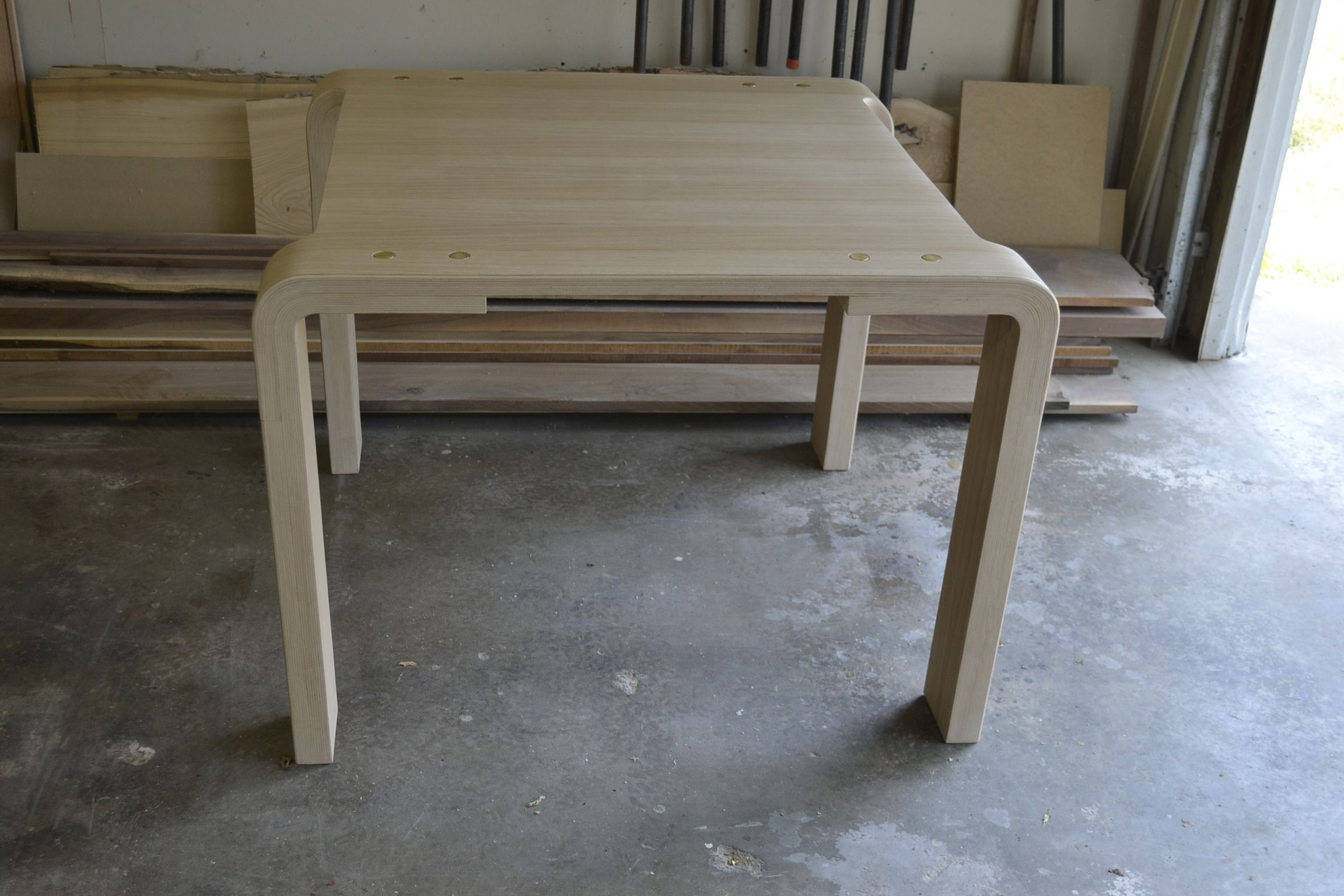 Hand Crafted Bent Lamination Dinning Table by Blak Haus Furniture