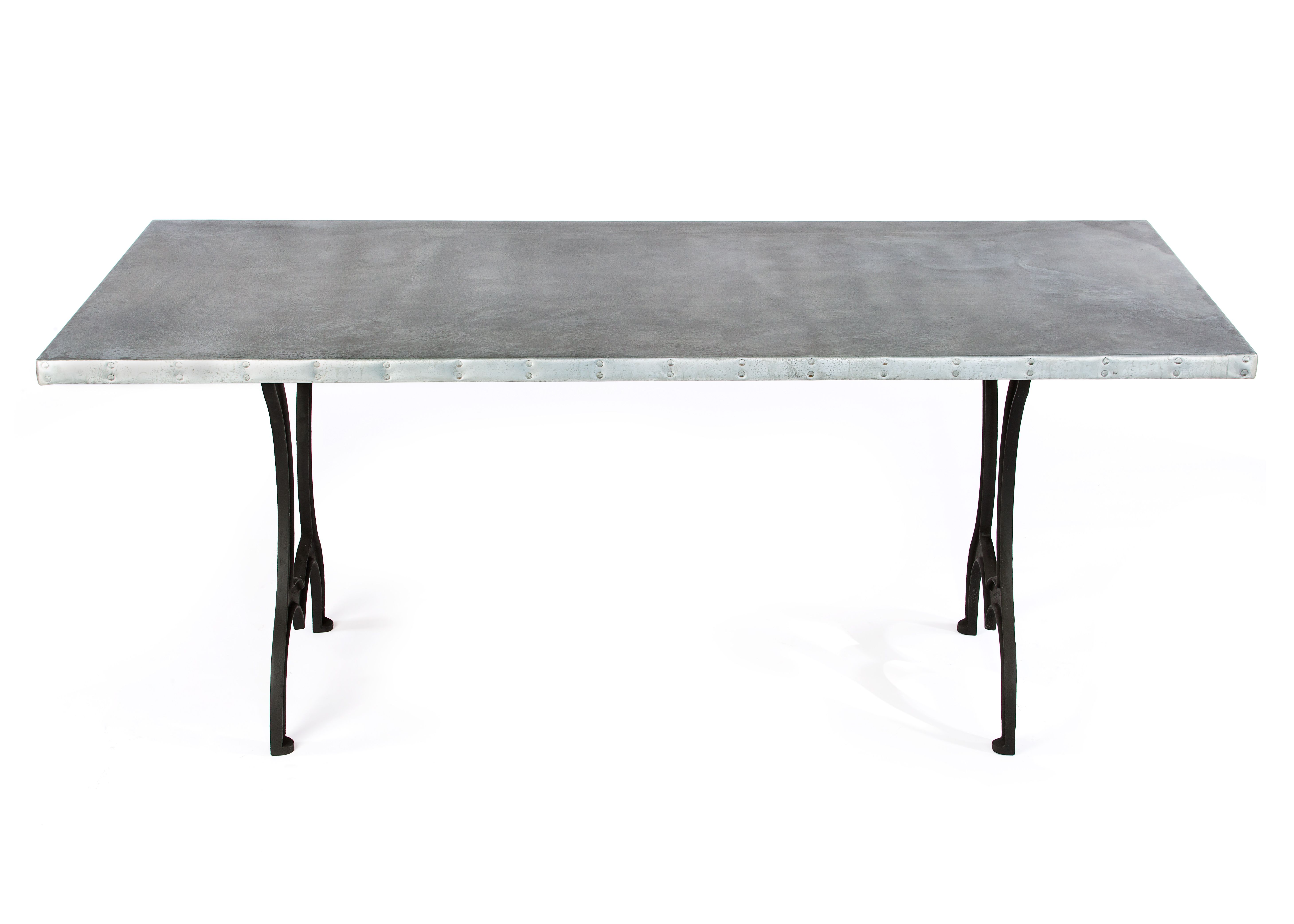 Buy Hand Crafted Zinc Table Zinc Dining Table Geneva Zinc Top Table