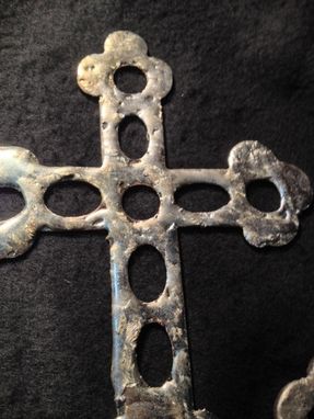 Custom Made Silver Sunken Treasure Cross
