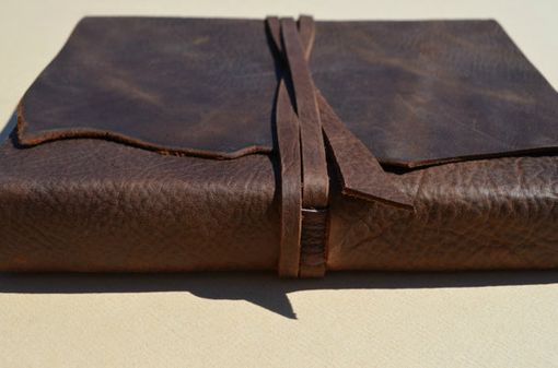 Custom Made Custom Order Leather Bound Notebook Lined Brown Journal Travel Diary (501)