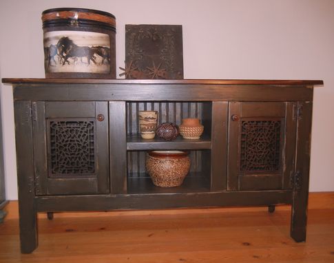 Custom Made Vintage Heat Register Console