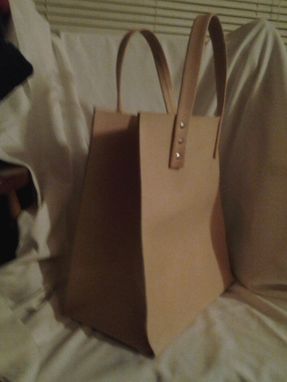 Custom Made Leather All-Purpose Tote Bag
