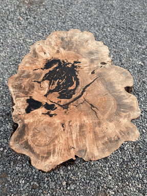 Custom Made Live Edge Maple Burl Table