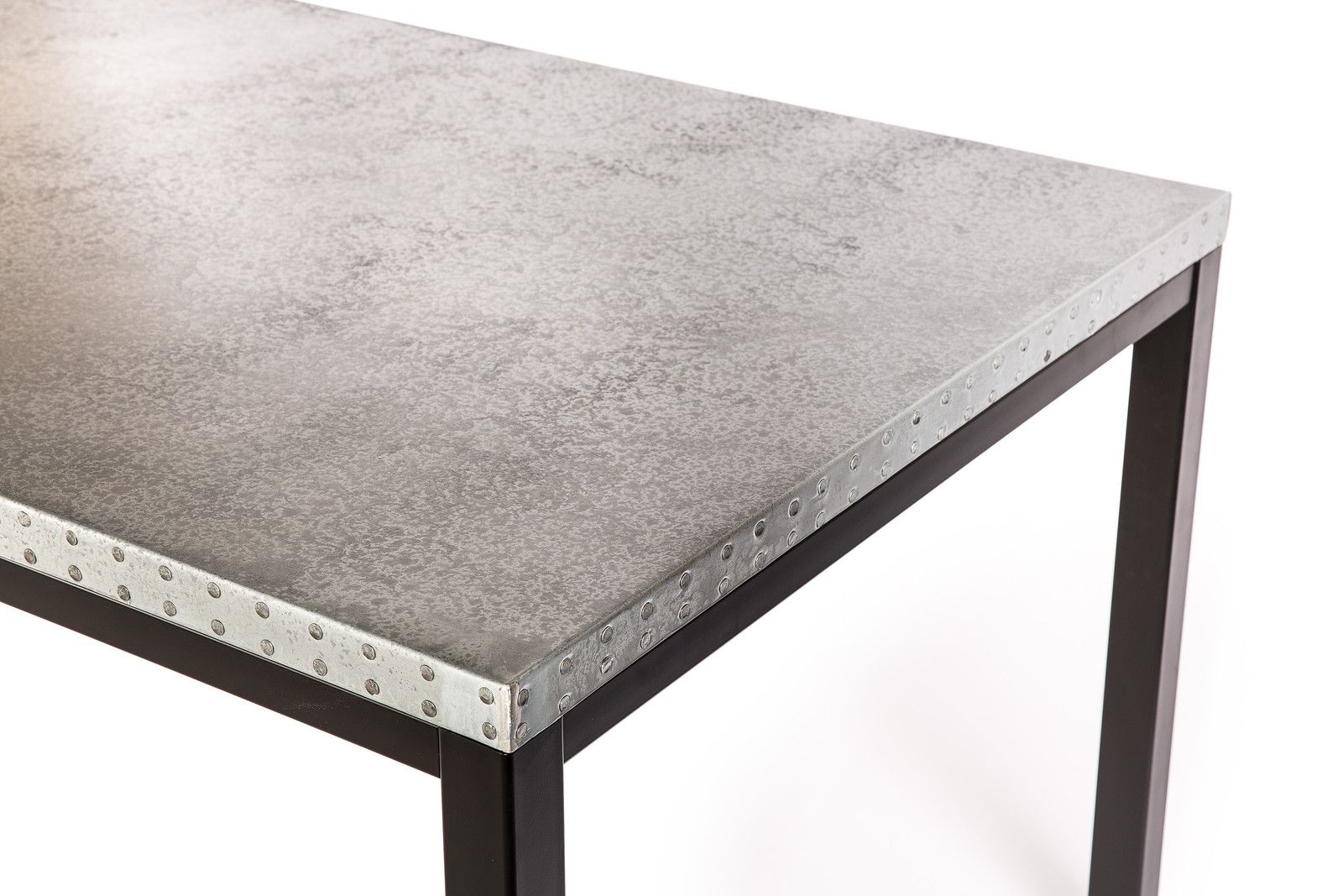Buy Hand Crafted Zinc Table Zinc Dining Table The Brooklyn Zinc Top Dining Table, made to