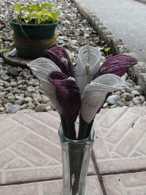 Custom Made Beaded Calla Lily Flower