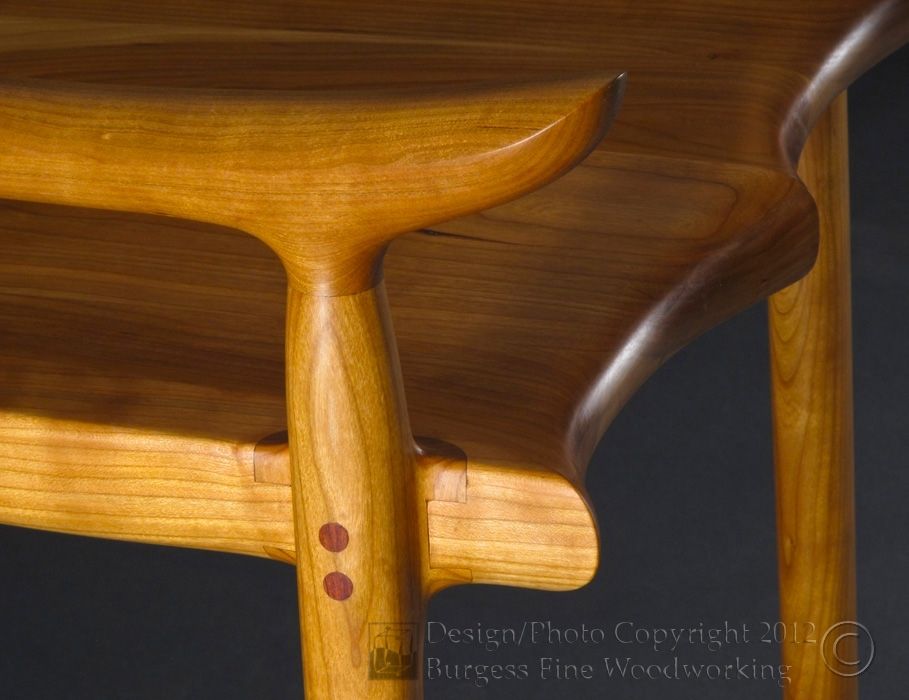 Hand Made Maloof Low Back Dining Chair, Sam Maloof Dining Table