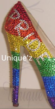 Custom Made Gay Pride Heels (Pride Fist)